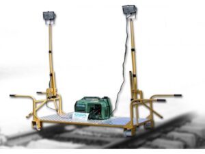 TROLLEY WITH LIGHTING TOWERS – LOAD CAPACITY 500kg RAILWAY EQUIPMENT